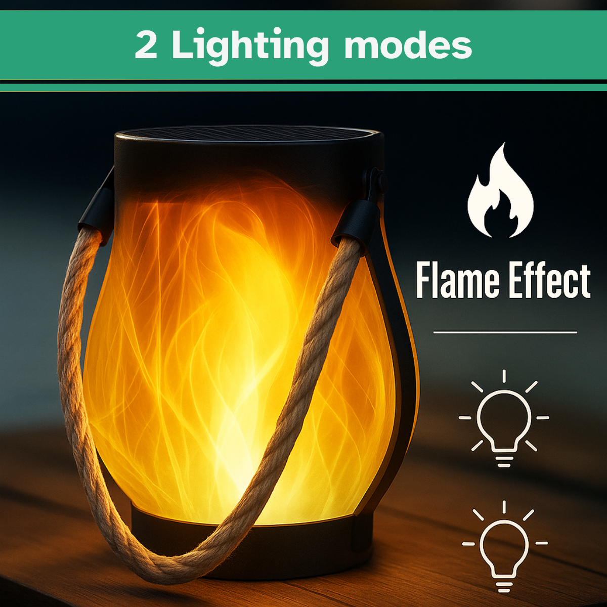 DawnFlame™ – Safe, Solar-Powered Glow That Dances Like Fire