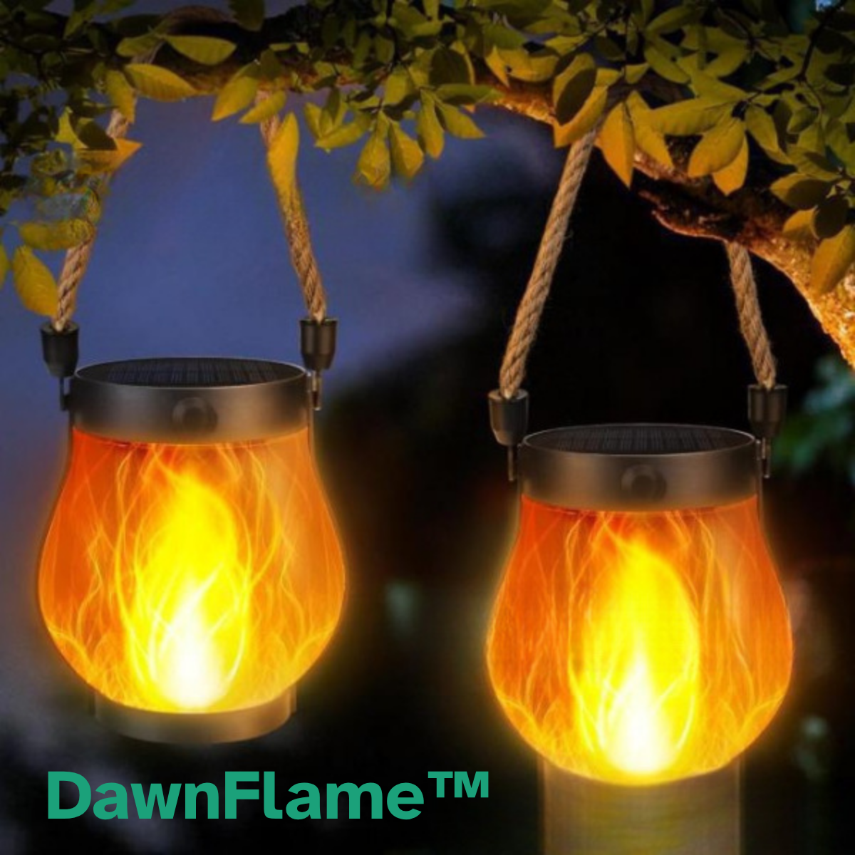 DawnFlame™ – Safe, Solar-Powered Glow That Dances Like Fire