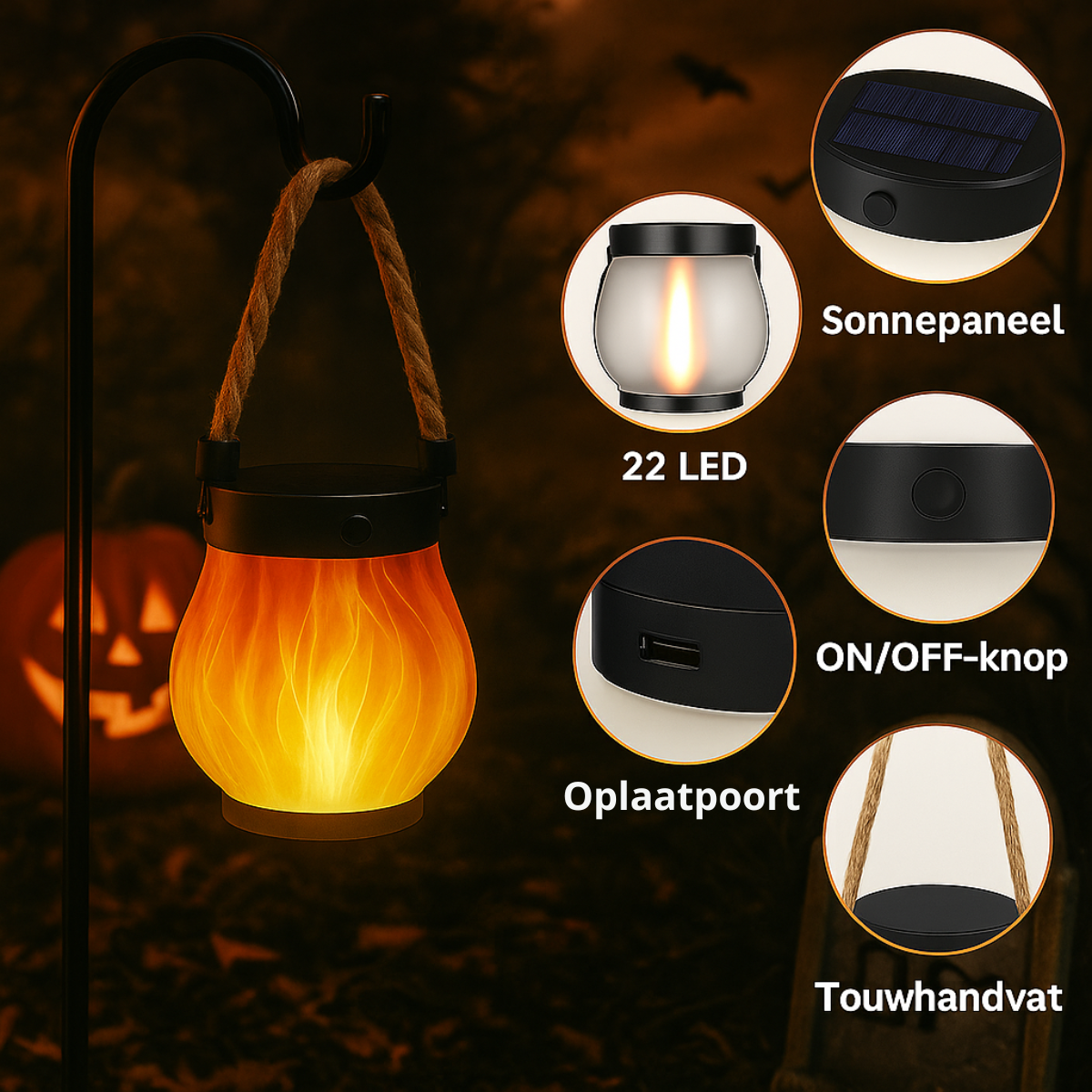 WitchFire™ – Magische heksenlamp, zonder gevaar