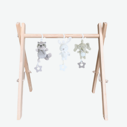 SmartPlay™ Wooden Baby Gym – Foldable, Stylish & Skill-Boosting