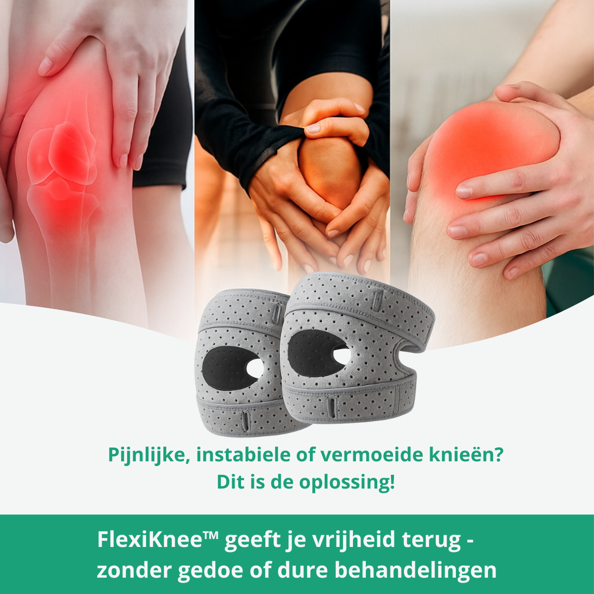 FlexiKnee™ -  Stabiliteit & comfort, elke stap