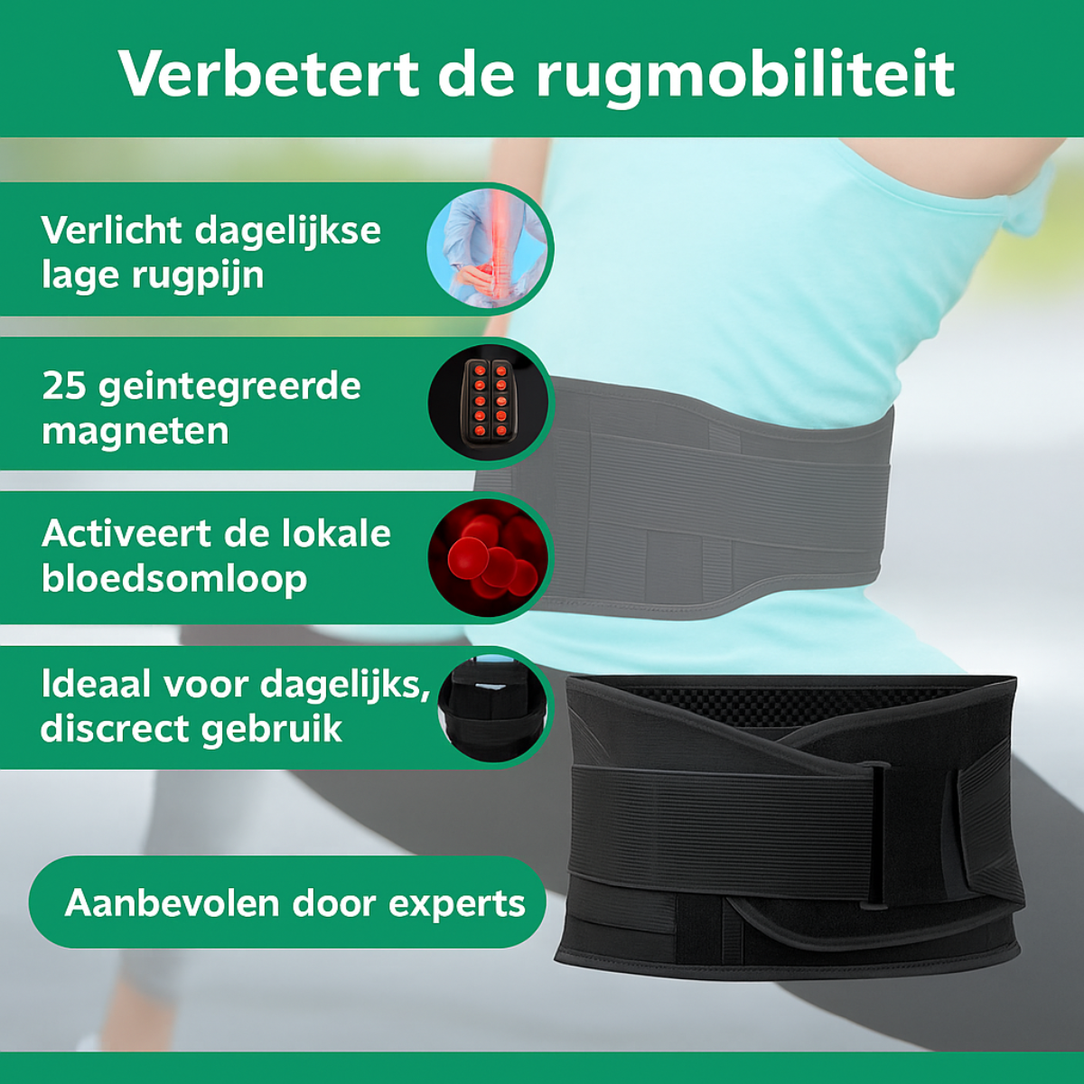 RelaxoBelt™ – Herstel uw natuurlijke bewegingsvrijheid